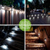 6 Pack Lights,3 GIGALUMI Solar Step LED Solar Stair Lights Outdoor LED Deck Lighting Stainless Steel Waterproof Led