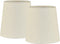 LAMPWELL VALO Clip-on Small Fabric Lamp Shades for Table Chandelier Wall Lamp,Set