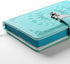 A5(21 15cm) ZXHQ Diary with Lock for Women Girls, Colorful Lock Journal, Refillable Leather Journal Writing Notebook