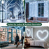 132FT 400 8 Christmas String Lights LED Cool White Dark Green Wire, Indoor Outdoor Waterproof Fairy Lights with Modes