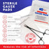 100pc 4x4 12ply 4x4 4x4 Large Sterile Gauze Pads Sterile for Wounds Bulk - Woven Gauze Sponges Sterile - USP IV