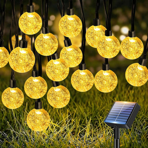 btfarm Solar String Lights Outdoor Waterproof, 50 LED 49 FT Solar Powered
