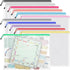 Umriox Zipper Pouch, 16.9x12.4 in, Extra Large Waterproof Zipper Bags for Office Supplies, Puzzles, Board Game Storage