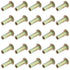 25Pcs M6 Steel Multi Grip Rivet Nuts Pre Bulbed Shank Zinc-Plated Flat Head Threaded Insert Nut Fasteners for Industrial