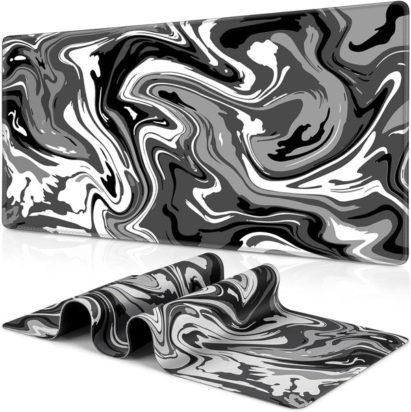 Canjoy Gaming Mouse Pad, Large Extended Fluid Pattern Mouse Mat 31.5x15.7inch for Gaming, Office & Home Use