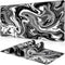 Canjoy Gaming Mouse Pad, Large Extended Fluid Pattern Mouse Mat 31.5x15.7inch for Gaming, Office & Home Use