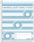 BookFactory Universal Note Taking System - Cornell Notes Notetaking Notebook, 120 Pages, 8.5" x 11" (LOG-120-7CW-A)