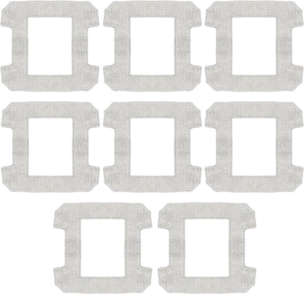 8 Pack Washable Mop Cloths for Ecovacs Winbot W1 W1 Pro Window Vacuum Cleaner Robot Replacement