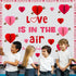 Valentine's Day Bulletin Board Decoration, 3D Heart Honeycombs Love is in The Air Cutouts for Classroom Decor