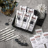 Sinload 36 Sets 0.7mm You Rock Gifts Bulk Inspirational Fun Mechanical Pencils Bulk Stone Keychains Cards Rock Thank