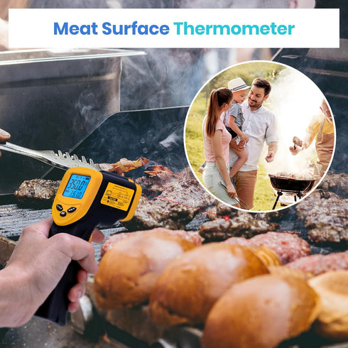 Etekcity Infrared Thermometer Laser Temperature Gun 774, Digital IR Meat Thermometer for Cooking, Candy, Food, Pizza Oven Grill Accessories, Heat Gun for Outdoor Indoor Pool Surface Temp by Etekcity