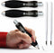 Fat Heavy Weighted Pens | Set of Two Super Big Pens with TWO BONUS INK REFILLS for Arthritis Aid