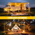 4 Pack 50 16.5ft 8 JMEXSUSS LED Battery Operated String Lights Warm White, Each Battery Outdoor Lights with Timer