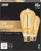 Feit Electric ST19 Vintage Edison LED Light Bulb, 40W Equivalent, Dimmable, 2100 Warm Light, 2 Pack