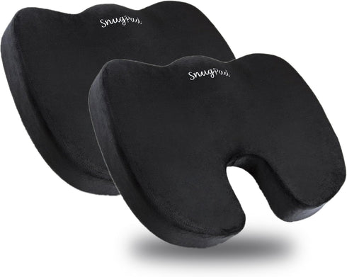 Memory Foam Seat Cushion, for Sciatica, Back, Hip, and Tailbone Pain Relief,