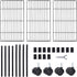 3-Shelf (3-Shelf) Shelving Storage Unit Adjustable Heavy Duty Metal Shelf with Wheels Casters for Laundry Office Garage