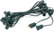 HLO Lighting C7 Light Strings | 25' Green Cord with 12" Socket