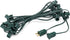 HLO Lighting C7 Light Strings | 25' Green Cord with 12" Socket