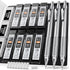 Nicpro 0.7 Metal Mechanical Pencil Set with Case, 3PCS MP1000 0.7mm Artist Lead Pencil with 8 Tube HB Refills, 3 Erasers