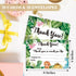 HMJKL 20 Pack (07) Dinosaur Thank You Cards Fill In The Blank, Dino Thank You Notes For Kids, Greenery Thank You