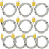 10 Pieces 3 Meters K Type Mini-Connector Thermocouple Temperature Probe Sensor, Compatible with TM902C/TES1310