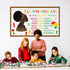 Outus 105 Pieces Black History Month Decorations, Bulletin Board Decor Cutouts Sets for Kids Educational Wall Classroom