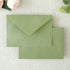 PONATIA 50 Pack A4 Envelopes, 4 1/4 x 6 1/8 Inches Sage Green Envelopes Perfect for Christmas Gift Cards Envelopes, Wedding Details Cards, Thank You Cards and any 4x6" Inner Sheets by ponatia