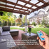 66ft 20mm 8 Solar String Lights Outdoor Waterproof with Remote, Ovlied-Shaped LEDs with Three-Wire Hanging Design