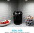 Closet, 55219 GE Round Mini Touch Light, Battery Operated, White, Push On/Off, Wireless, Emergency Lighting, Hurricane