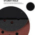Neiko Flexible-Edge Hook-and-Loop PU Backing Pad for DA Sander, 6 Inches by 5/16 Inches, 24 Thread