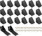 PATIKIL Plastic Corner Braces 0.83x0.83x0.67, 20 Pack L-Shape Bracket Right Angle Board
