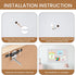 Bulletin Board Cork Board with Linen, 30" x 20" Wood Framed Decorations, Wall Mounted Fabric Picture Board