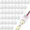 40 Pieces RGB LED Light Strip Connectors, Unwired Gapless Solderless Adapter Terminal Extension Waterproof