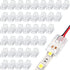 40 Pieces RGB LED Light Strip Connectors, Unwired Gapless Solderless Adapter Terminal Extension Waterproof