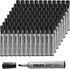 INTUNO Permanent Markers, 96 Count Black, Chisel tip, Oil-Based Permanent Markers, Waterproof and