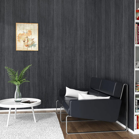 WESTICK Black Peel and Stick Wallpaper for Countertops, Vinyl Countertop Peel and Stick Contact Paper for Cabinets