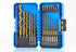 amoolo Impact Drill Bit Set, 33pcs Titanium HSS Twist Hex Shank for Metal, Wood, and Plastic Drilling