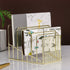 Simmer Stone Incline File Sorter, 7 Slot Magazine Holder for Letter, Document, Folder, Metal Desktop Organizer, Gold