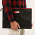 Rough Enough Document Organizer File Folder Bag for A4 Letter Size with Zipper - Waterproof Large Black