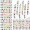 Sayglossy 72 Pcs Chickens Pens Gifts Bulk Funny Roosters Ballpoint Pen for Students