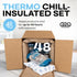 16" 16" 16", Pack 1 9.5-Gallon Frozen Packaging Insulated Thermal Shipping Box x x of - USA-Made Cold Food Shipping Box