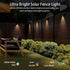 Lights,10 IP65,30 Decor(2P) Solar Fence RGB Color Changing Modes,Solar Lights Powered Waterproof Hours Runtime,Easy