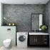 Glossy Gray Marble Wallpaper - Peel and Stick Thick Textured Grey Contact Paper for Kitchen Countertops 16"x118"