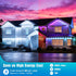 Lights,100FT IP67 72 JOH Permanent Outdoor RGB+IC Smart Eave Lights with DIY Color, Waterproof, App & Remote Control