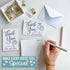 -54 Hadley Designs Wedding Thank You Cards with Envelopes White Thank You Cards Wedding with Envelopes, ThankYou Notes