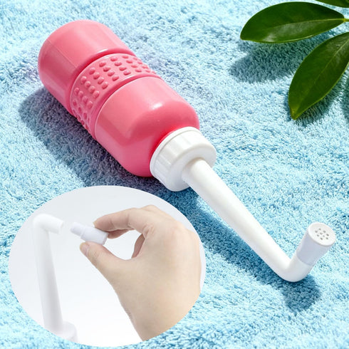 Dragonfly Clip 450 ML(15oz)-Pink Portable Handheld Personal Hygiene Refresher Toilet Butt Cleaner Travel Bidet Spray