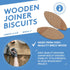 20, Pack 100 Wooden Joiner Biscuits, Size of Pieces, Premium Birch Wood Joining Biscuits for Strong & Precise Joints
