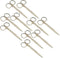 Iris Micro Dissecting Lab Sharp Scissors, 4.5" (11.43cm) Fine Point Straight, Stainless Steel (Pack of 10)