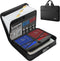 JUNDUN Accordion File Organizer with Lock, 13 Pockets, Fireproof Document Organizer with Handle & Zipper for Letter A4