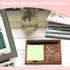 Sticky Note Holder Wooden Notepad & Pen Holder, 6.5" x 4.7" Sticky Note Pad Dispenser for Desk Work